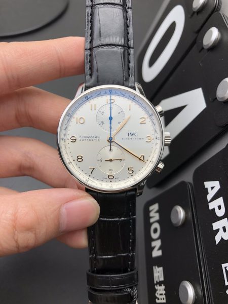 Golden Needle Portuguese Chronograph Shipping Photos